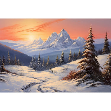 Winter Scene Acrylic Canvas